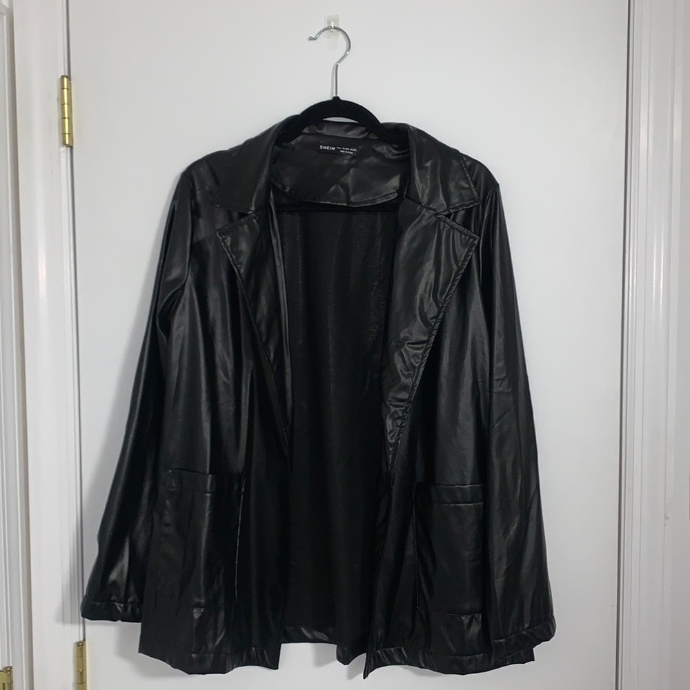 faux leather jacket